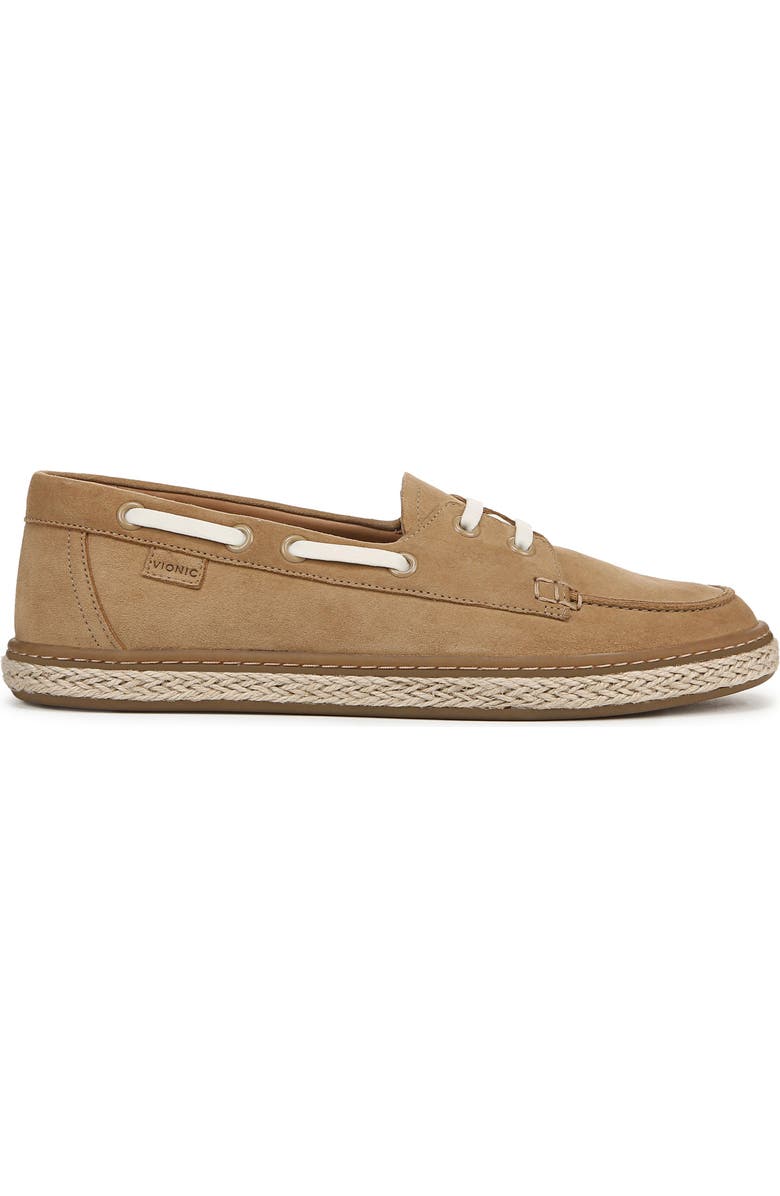 Vionic Bay Loafer Boat Shoe, Alternate, color, Sand
