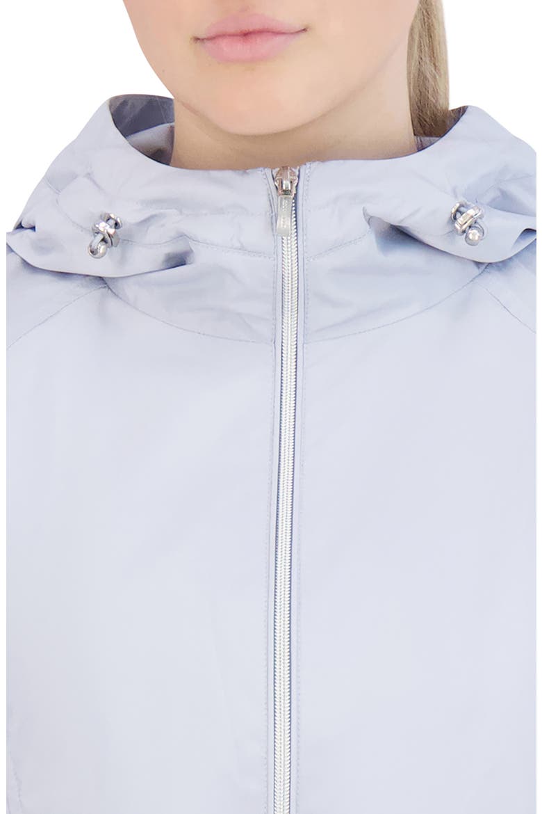 Travel Packable Hooded Rain Jacket, Alternate, color, MIST