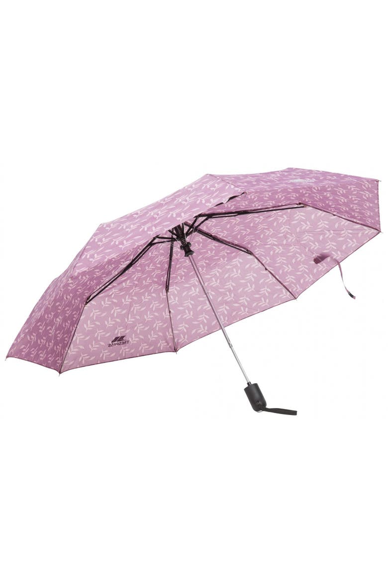 Maggiemay Automatic Umbrella, Main, color, Mauve Plant Print