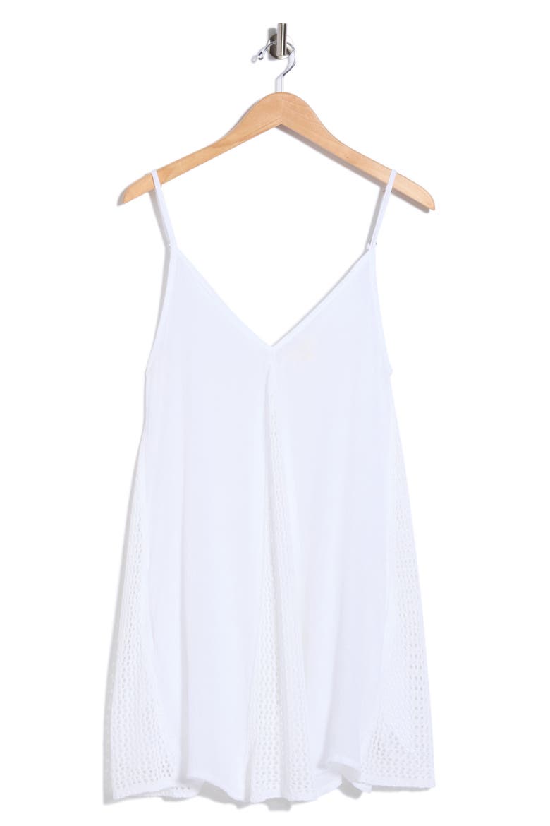Cover-Up Dress with Spaghetti Straps, Alternate, color, WHITE