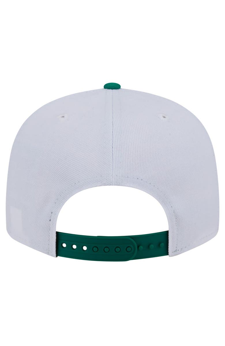 New Era Men's New Era White/Kelly Green Philadelphia Eagles Historic Two Tone 9FIFTY Snapback Hat, Alternate, color,