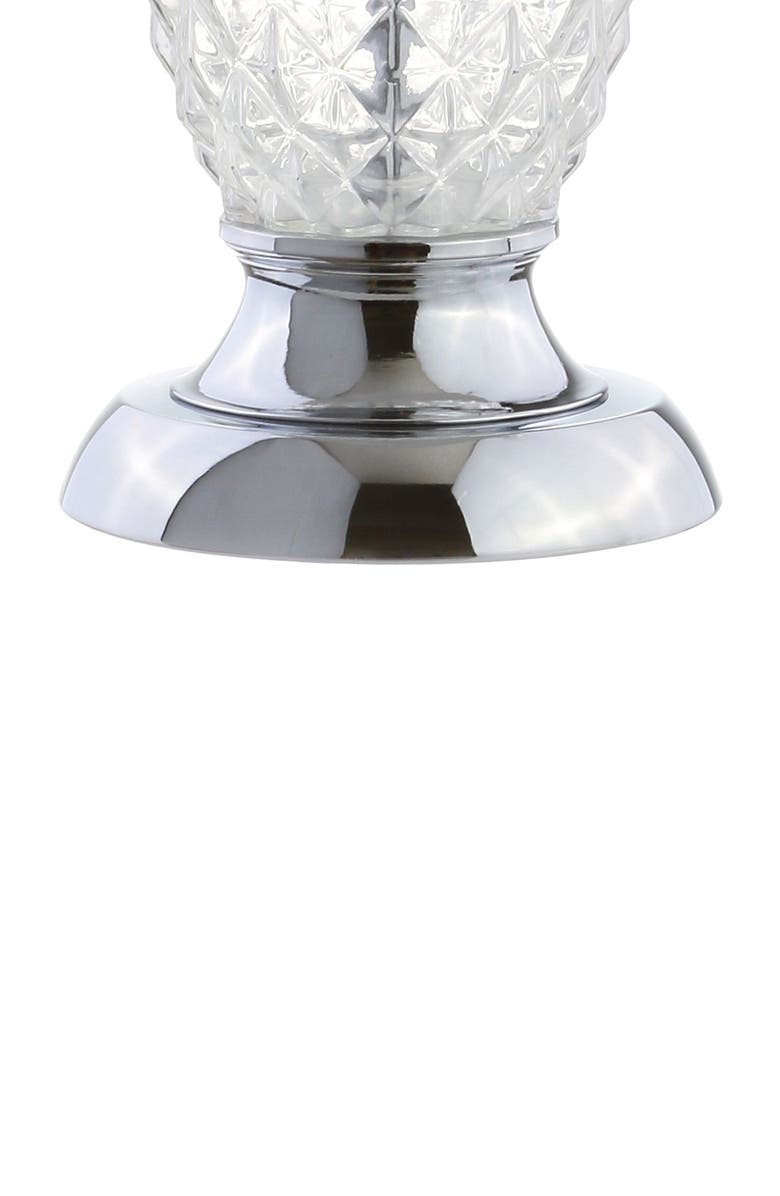 JONATHAN Y Jane 24" Glass LED Table Lamp, Clear/Chrome, Alternate, color, Clear/Chrome