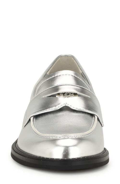 Nine West Seeme Penny Loafer In Silver