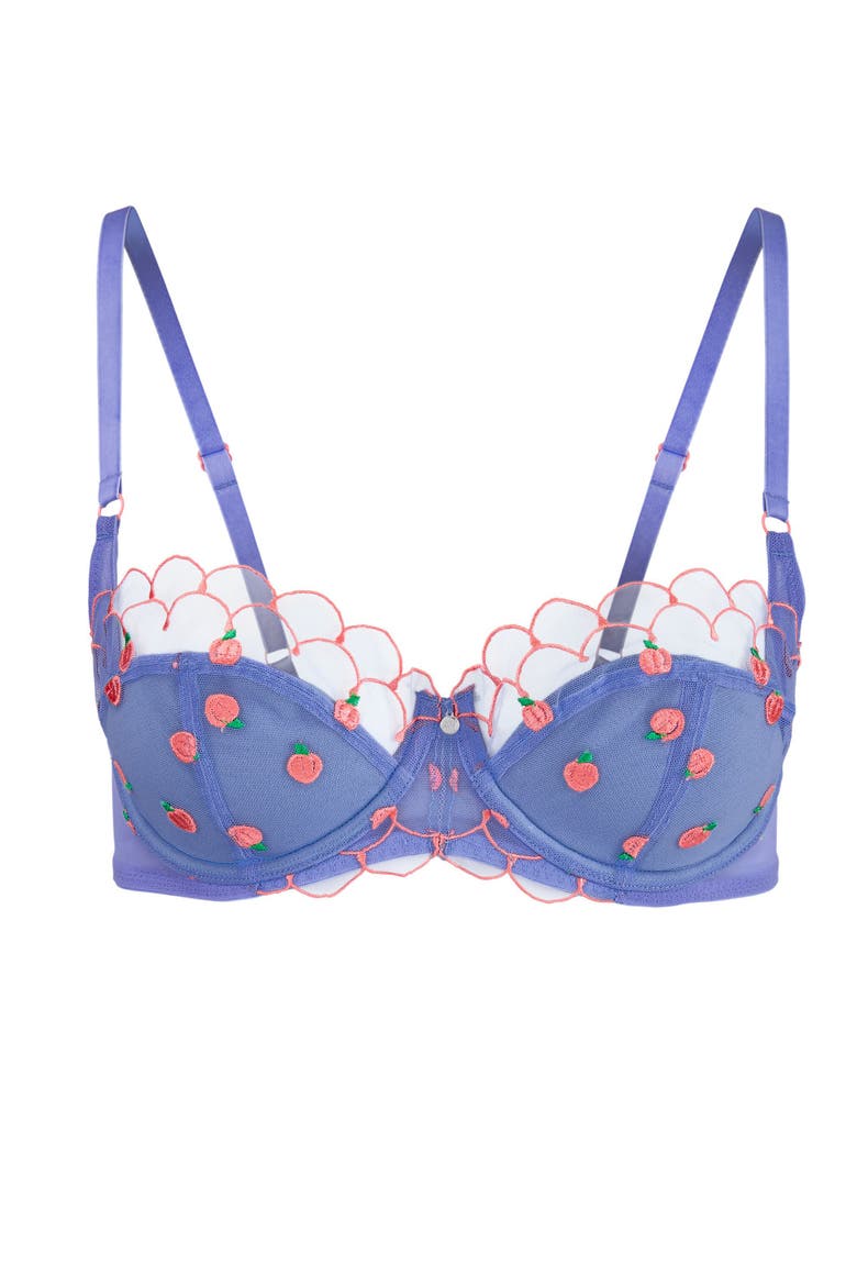 Bettie Contour Balconette Bra, Alternate, color, Medium blue