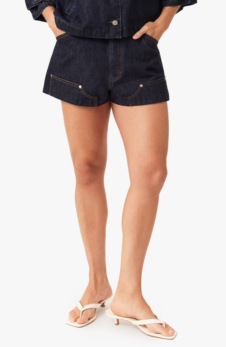 Habitual Carrie Utility Denim Shorts, Main, color, Rinse