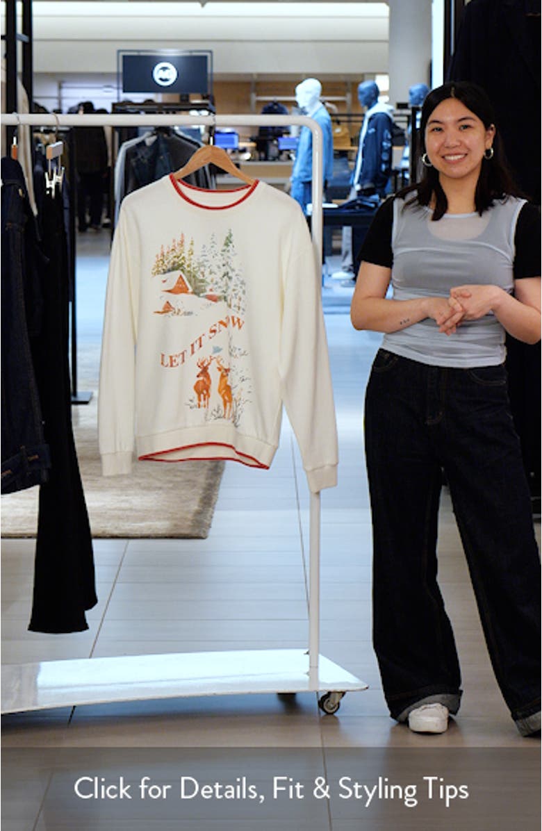 Let It Snow Graphic Sweatshirt, sales video thumbnail