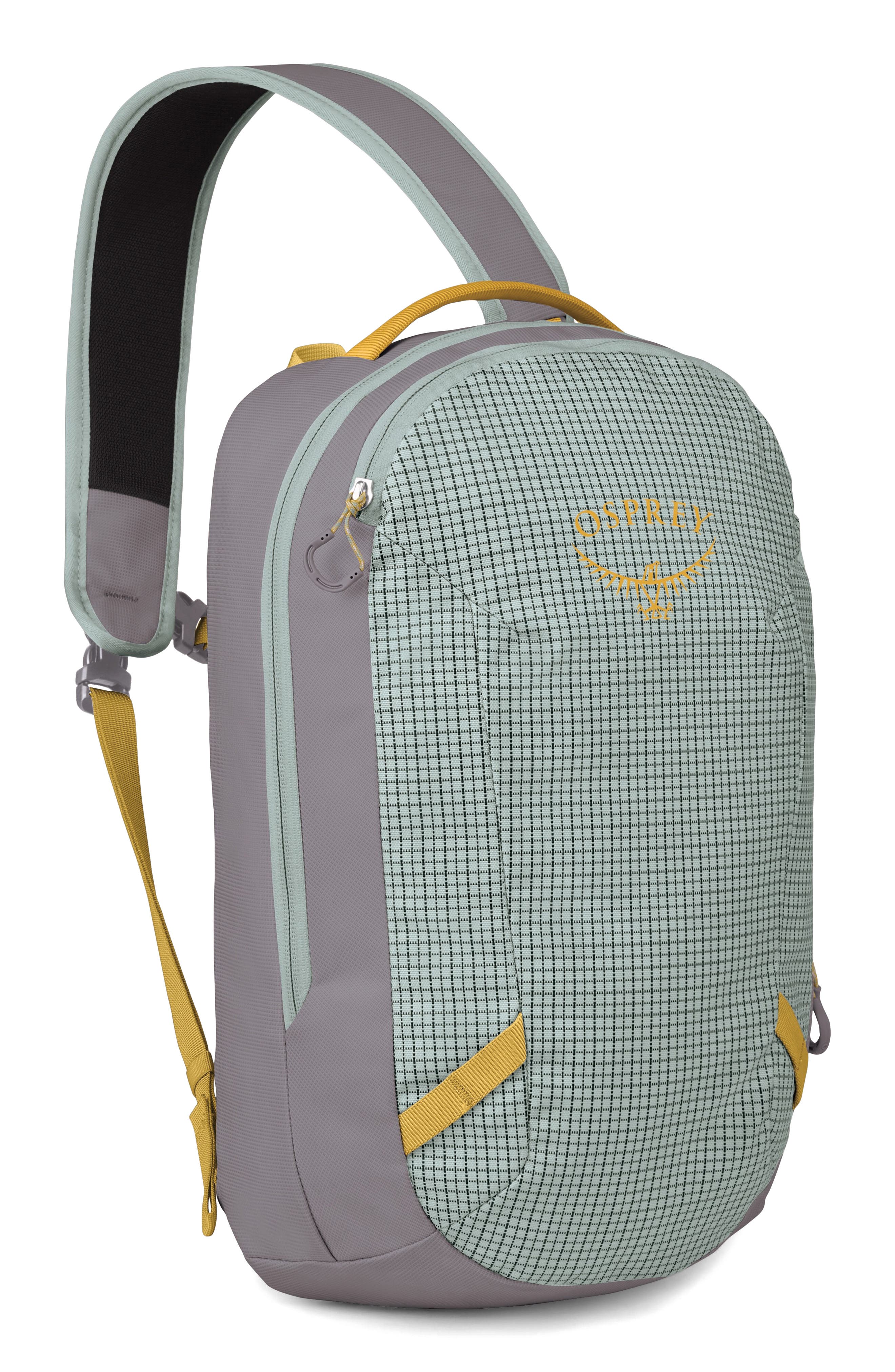 Transporter Water Resistant Sling Bag, Alternate, color, FROSTY MINT/SOUNDWAVE GREY