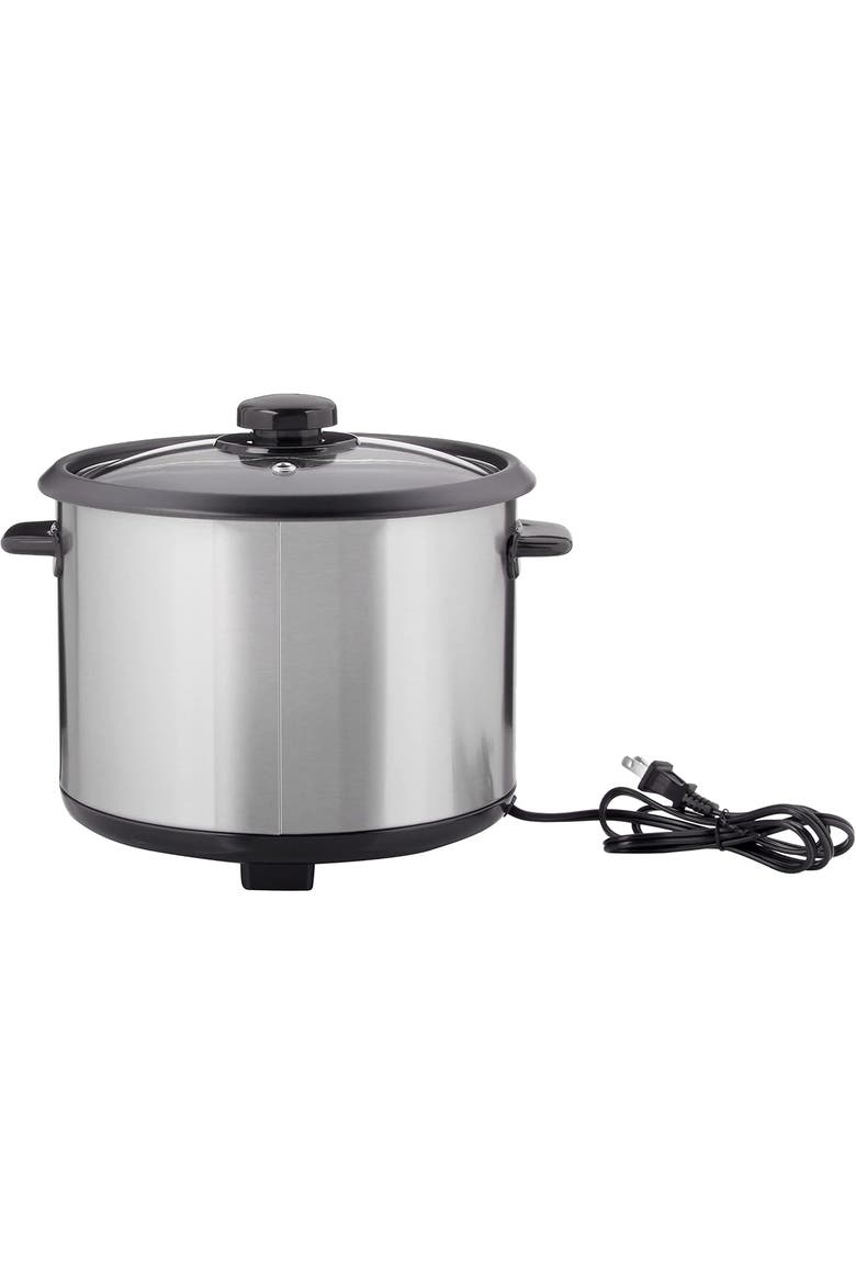 Rice Cooker, Alternate, color, BLACK AND STAINLESS STEEL