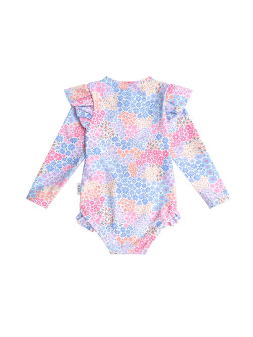 Huxbaby Frill Swimsuit Floral Bloom In Multi