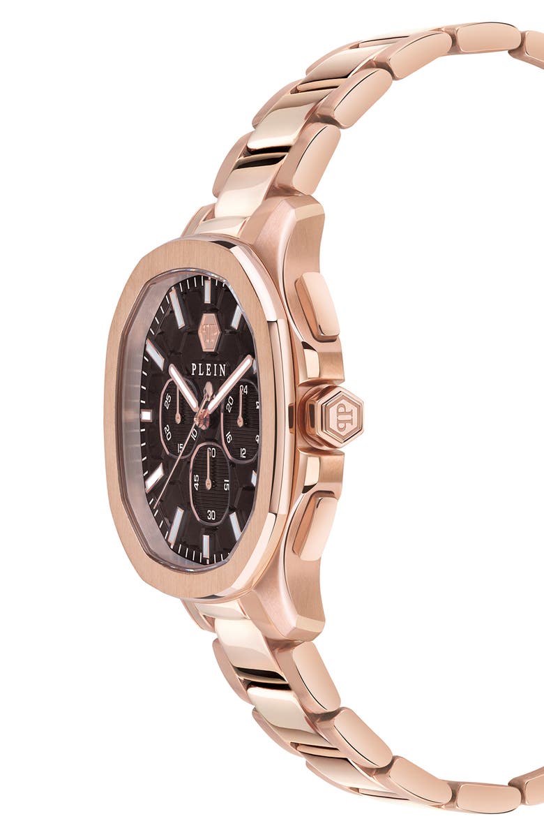 PHILIPP PLEIN Spectre Chronograph Bracelet Watch, 44mm, Alternate, color, Ip Rose Gold