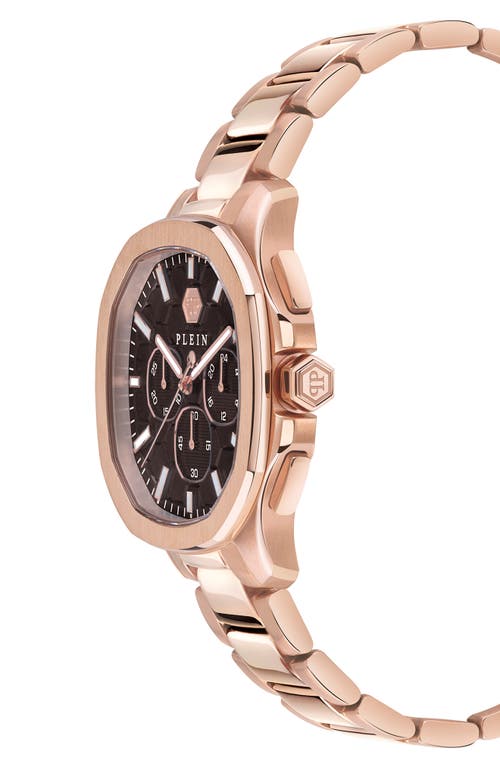 Philipp Plein Men's Chronograph Spectre Rose Gold Ion-plated Bracelet Watch 44mm In Ip Rose Gold