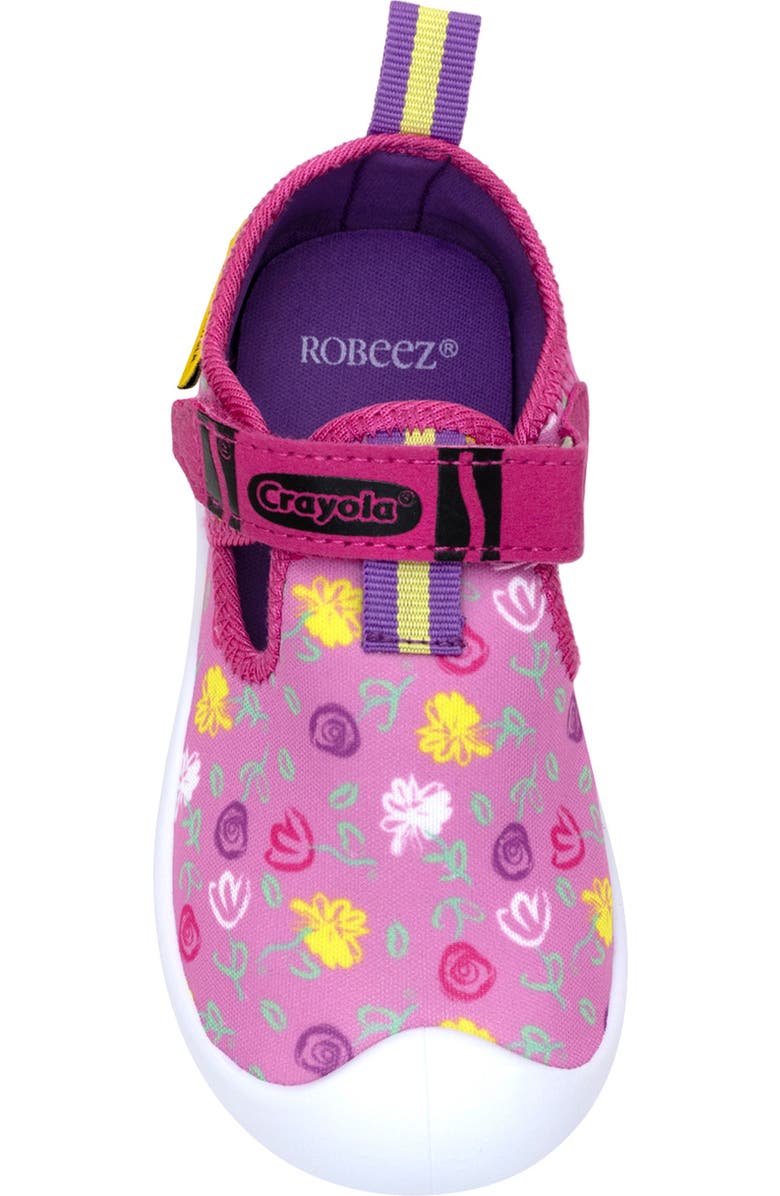 Robeez<sup>®</sup> Kids' Flower Doodles Sandal, Alternate, color, Pink
