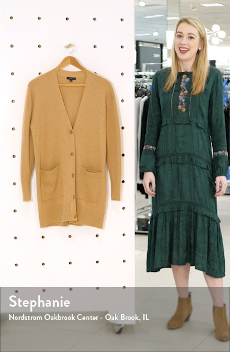 V-Neck Long Cardigan, sales video thumbnail