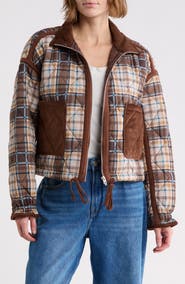BLANKNYC Bloom Bash Quilted Bomber Jacket