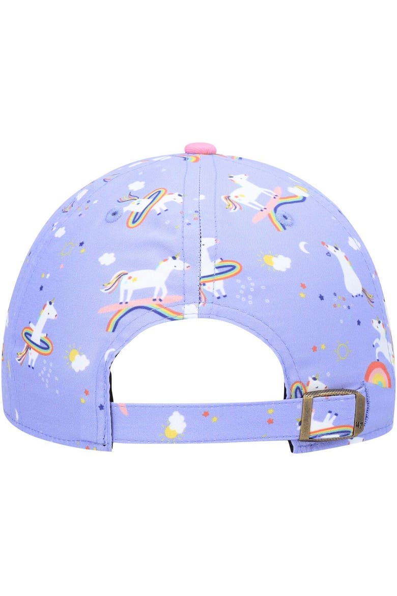 Girls Preschool '47 Purple Seattle Seahawks Unicorn Clean Up Adjustable Hat, Alternate, color, Purple