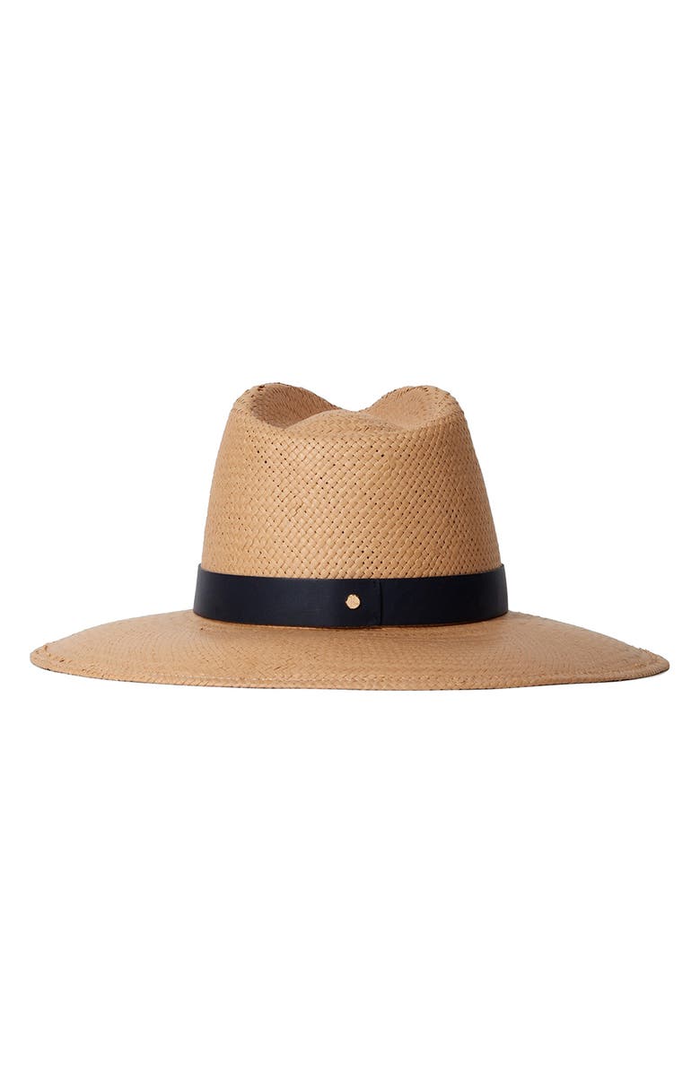 Janessa Leoné Leah Straw Fedora, Alternate, color, Sand
