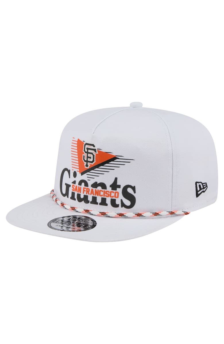 New Era Men's New Era White San Francisco Giants Collide Golfer Snapback Hat, Main, color, White