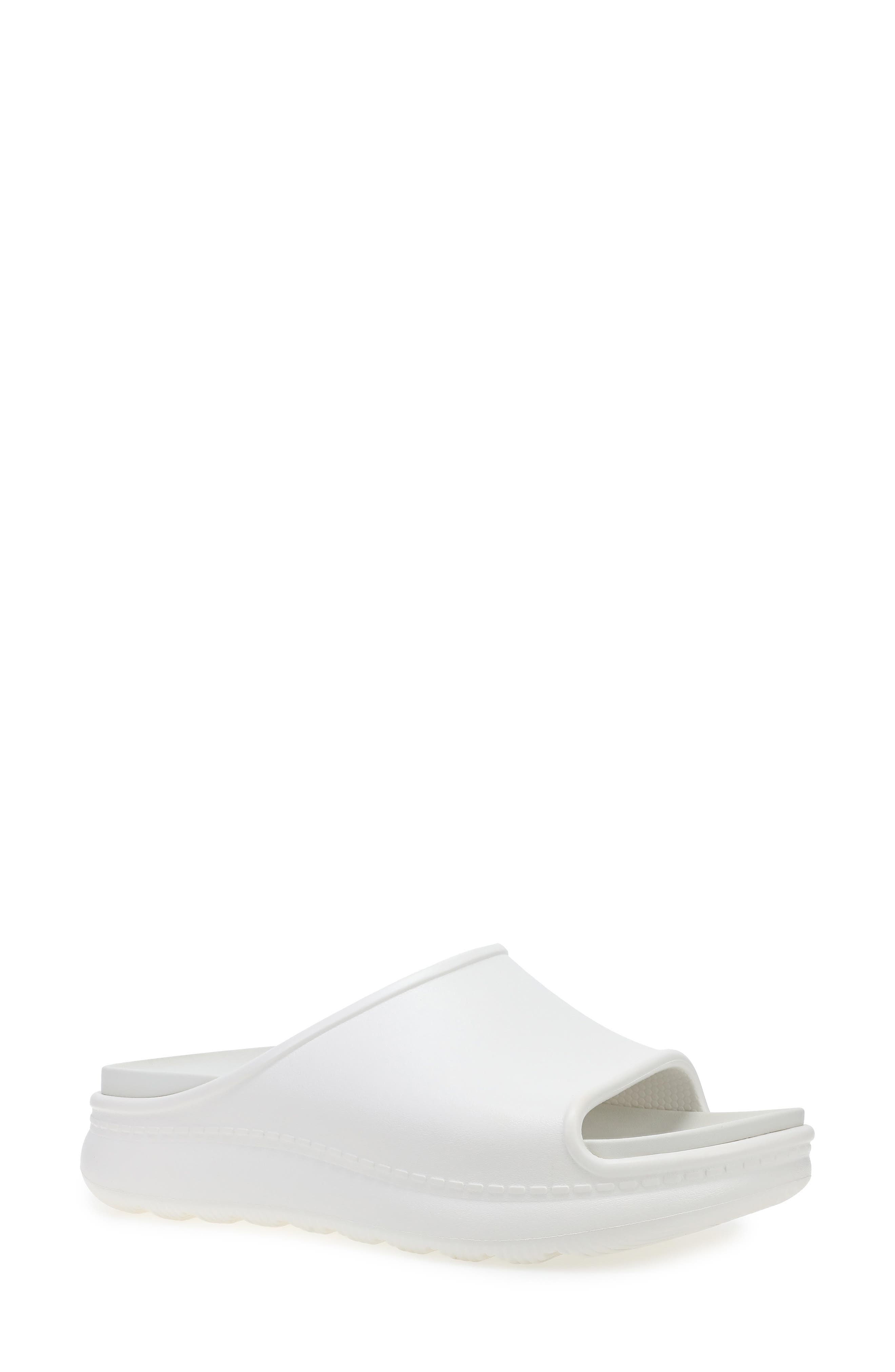 Dansko Devyn Recovery Slide Sandal, Main, color, White Molded