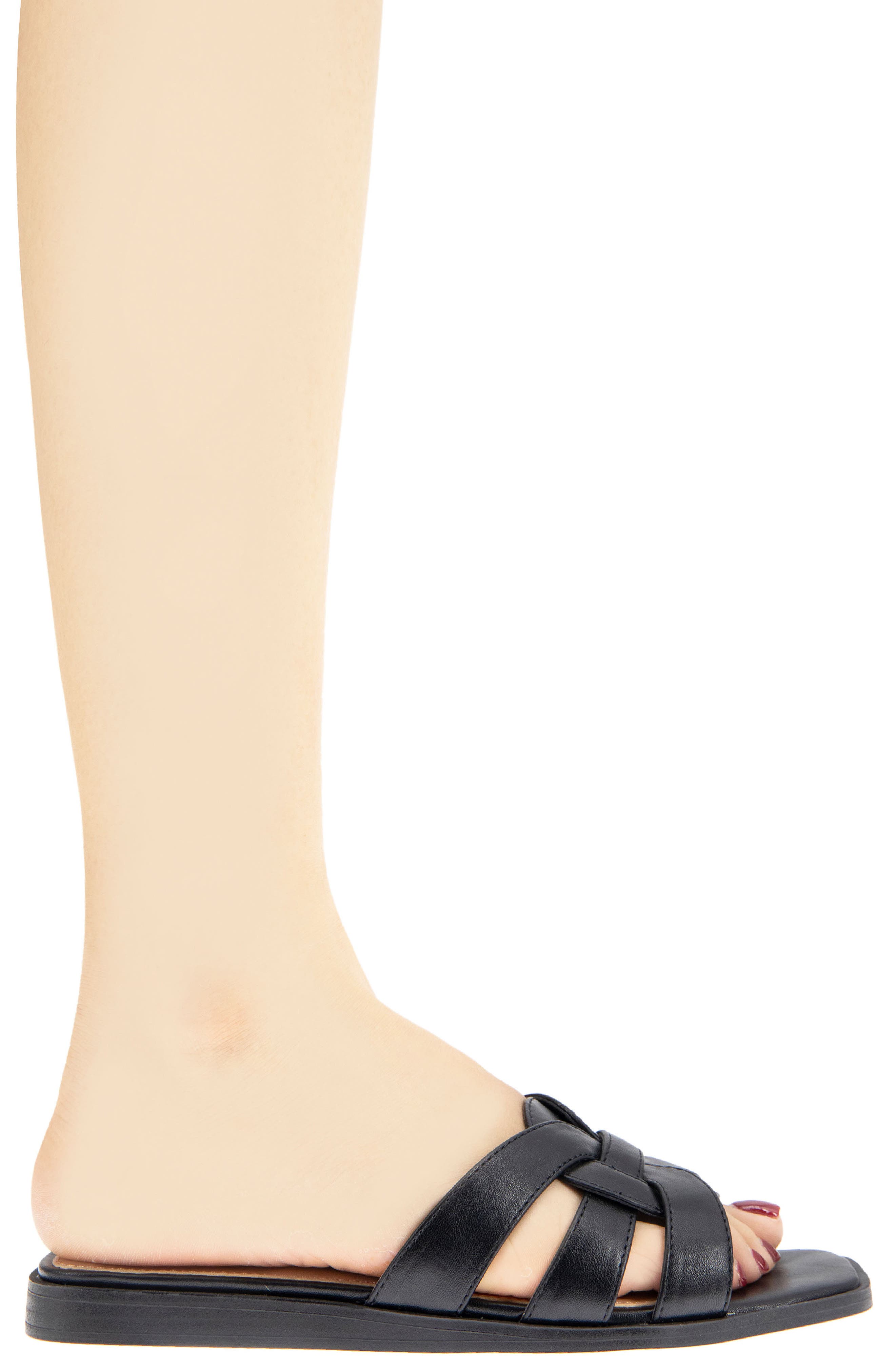 BCBGeneration Meltem Square Toe Slide Sandal, Alternate, color, 