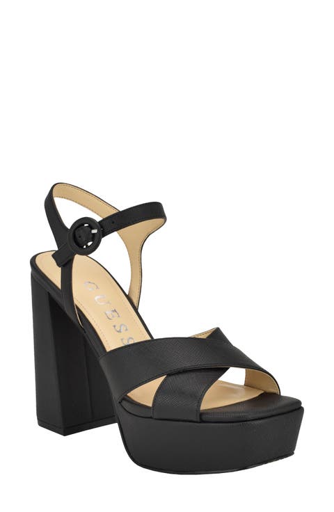 Vallenn Ankle Strap Platform Sandal (Women)