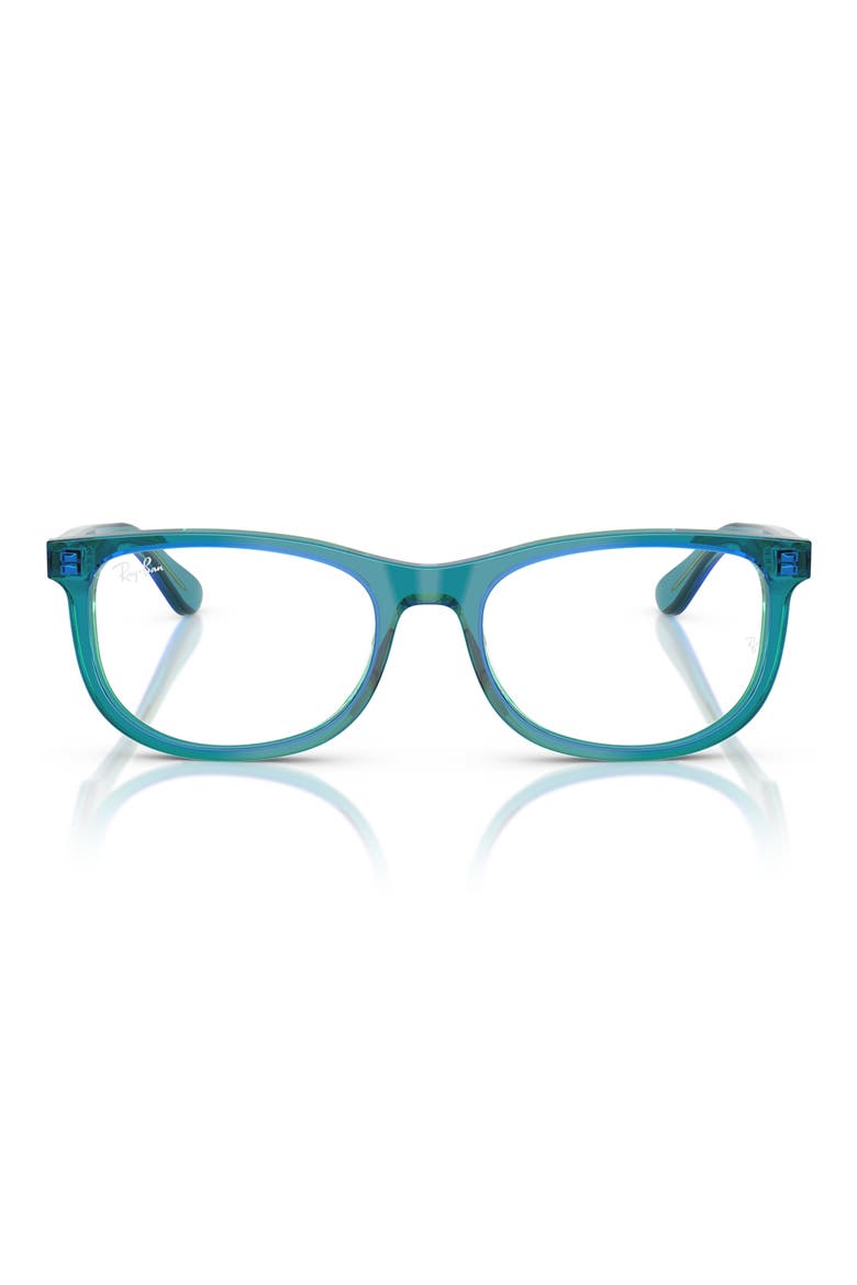 46mm Rectangle optical glasses, Main, color, BLUE GREEN