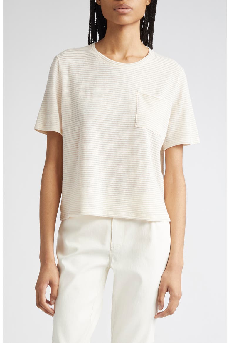 Short Sleeve T-Shirt with Pocket, Main, color, CLOUD MULTI
