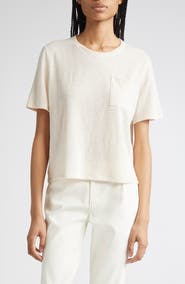 Lafayette 148 New York Short Sleeve T-Shirt with Pocket