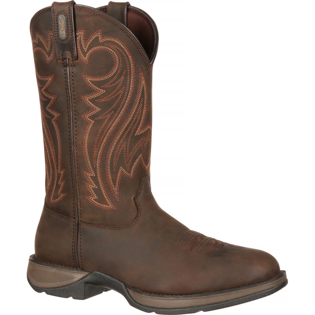 Durango Chocolate Pullon Western Boot In Brown