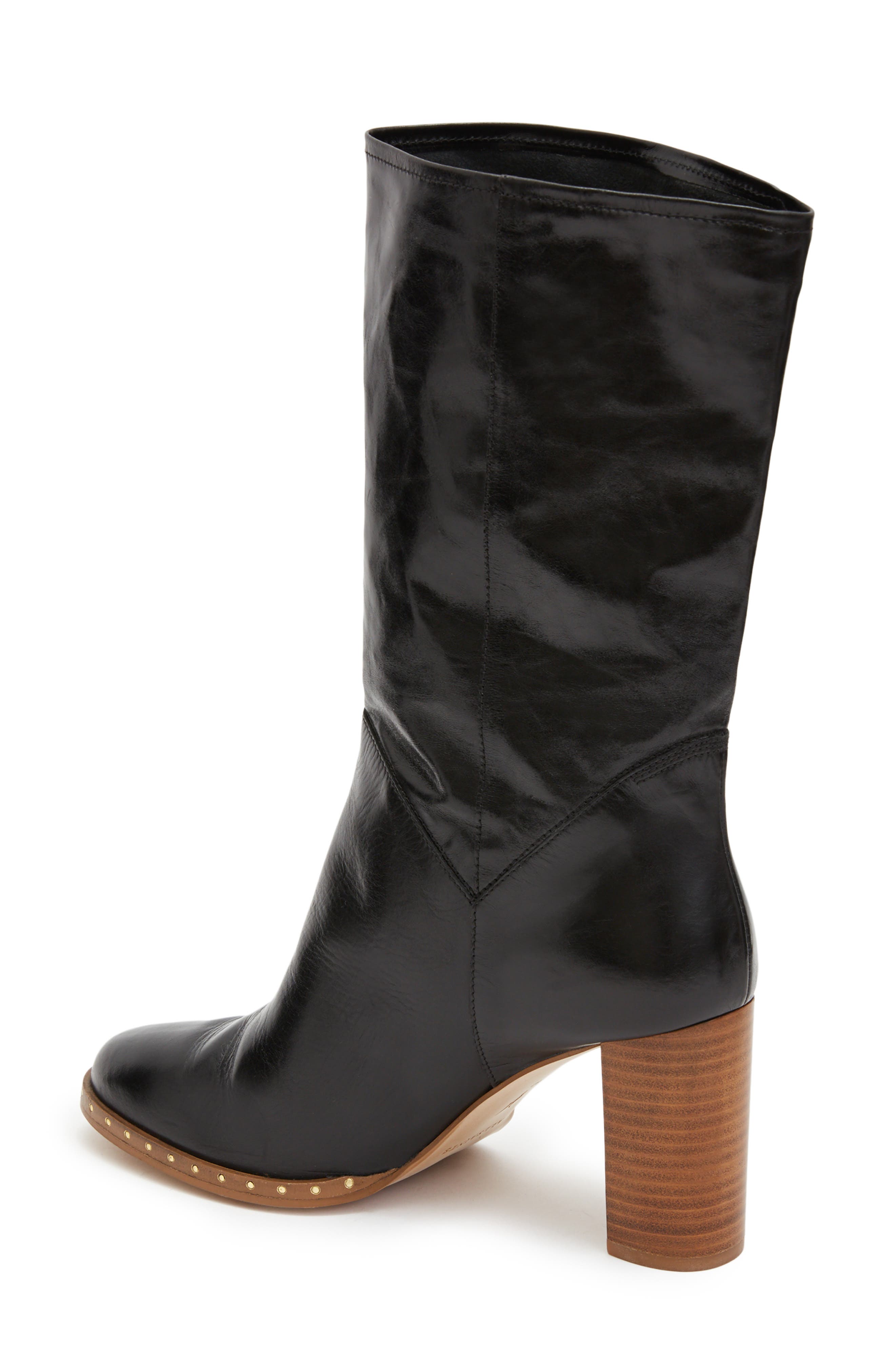 AllSaints Mille Block Heel Boot, Alternate, color, 