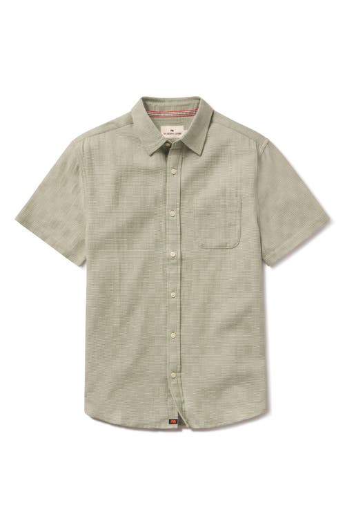 The Normal Brand Freshwater Short Sleeve Button-up Shirt In Juniper Check