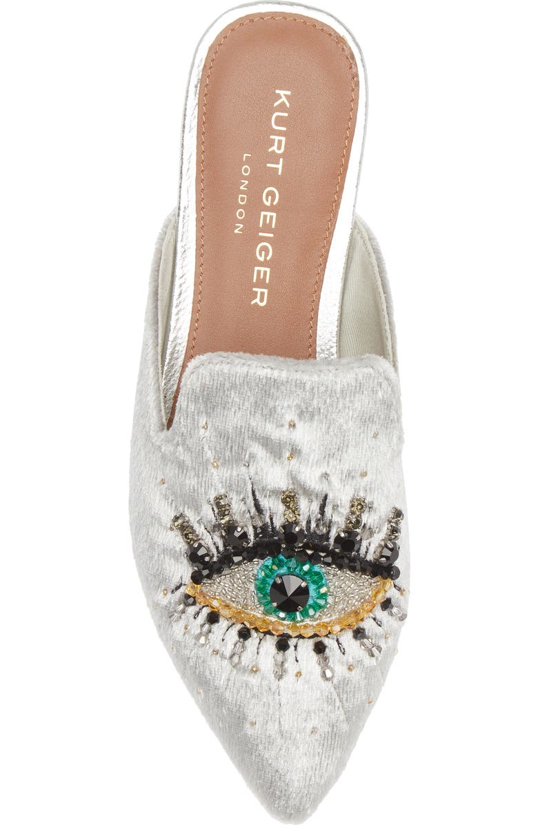 Kurt Geiger London Olive Eye Embellished Loafer, Alternate, color,
