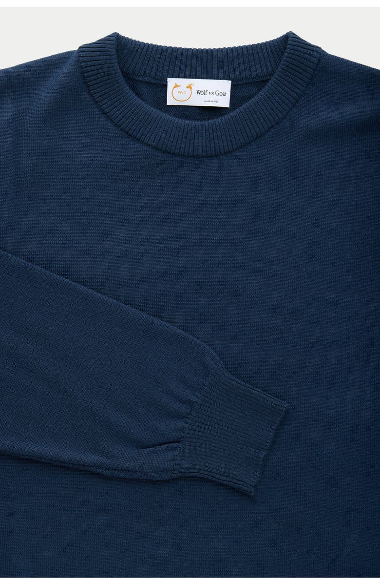 Wolf Vs. Goat (WvG) Wool Crewneck Sweater, Alternate, color, Ardesia