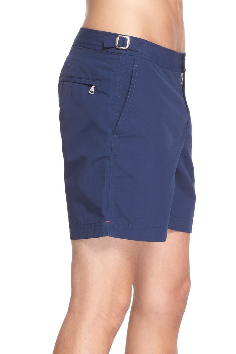 'Bulldog' Swim Trunks, Alternate, color, NAVY