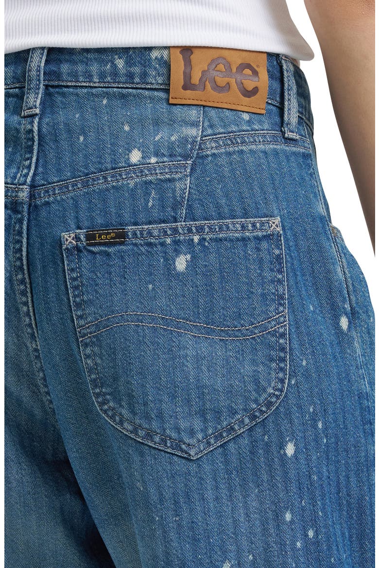 Bleach Splatter Crop Loose Fit Herringbone Jeans, Alternate, color, DREAM OF ME
