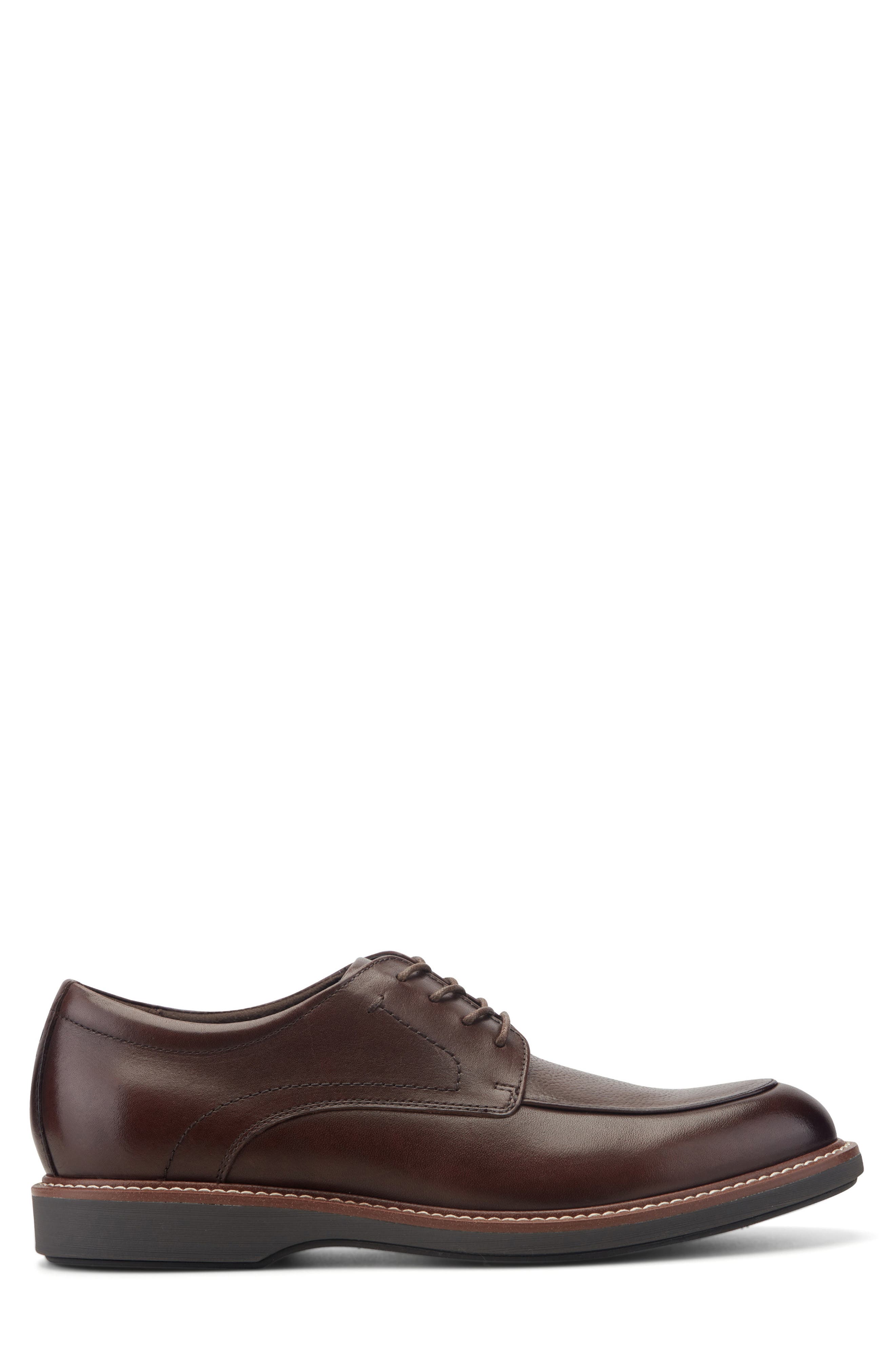 Leonard Moc Toe Oxford, Alternate, color, DARK BROWN 200