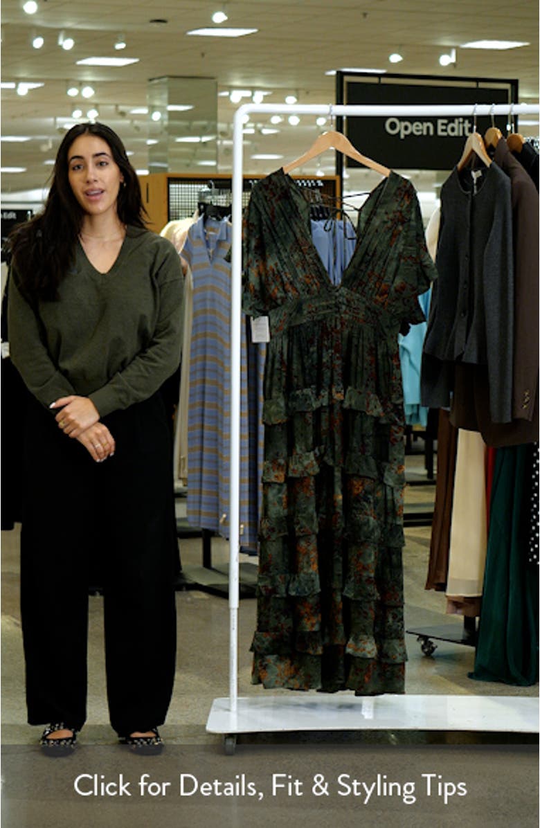 Wendi Print Tiered Maxi Dress, sales video thumbnail