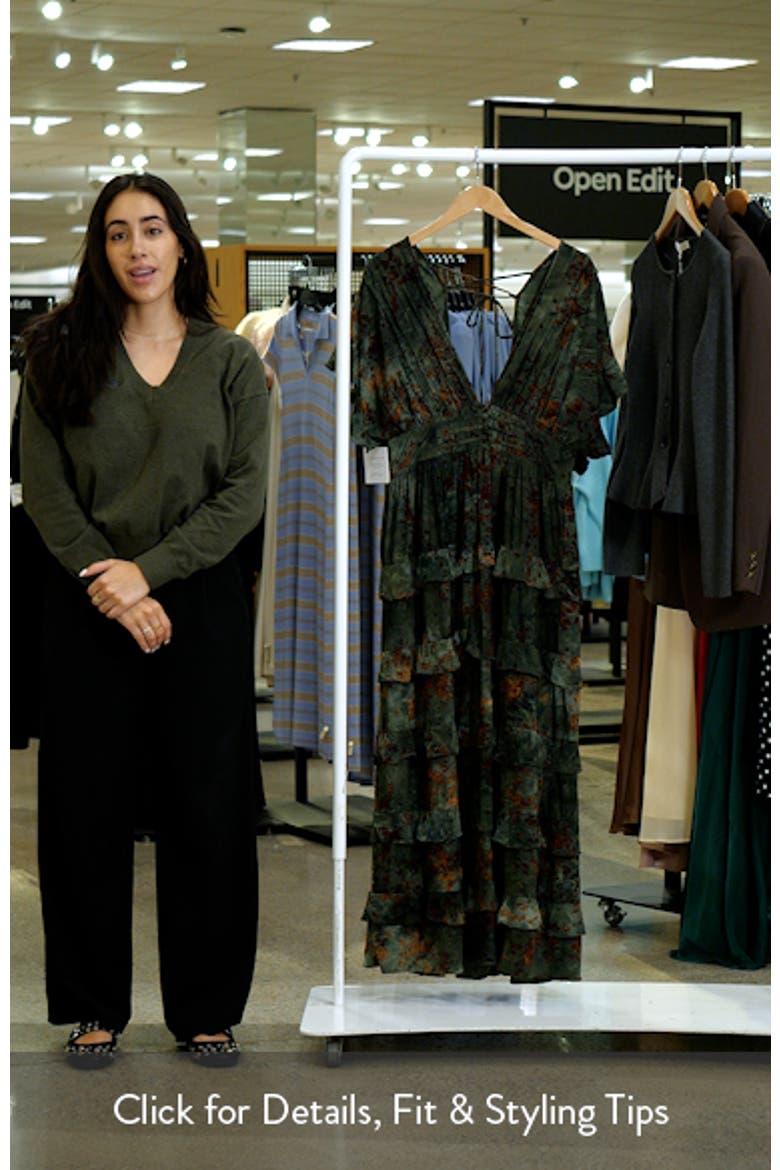 Wendi Print Tiered Maxi Dress video