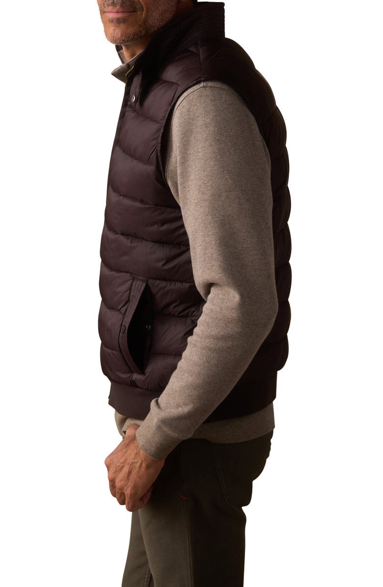 The Normal Brand Sportivo Nylon Puffer Vest, Alternate, color, Dark Brown