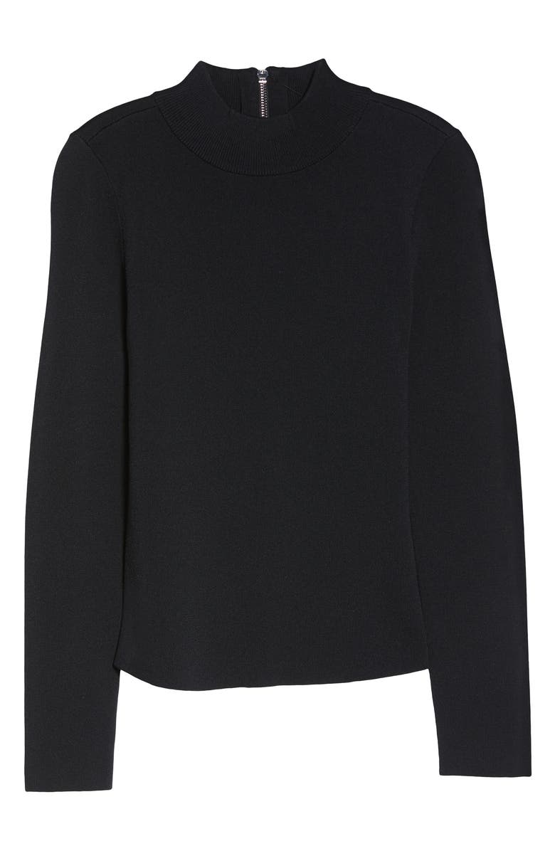 Eliza J Mock Neck Long Sleeve Sweater, Alternate, color,