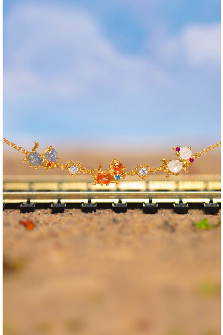 x Disney The Aristiocats Bracelet, Alternate, color, GOLD