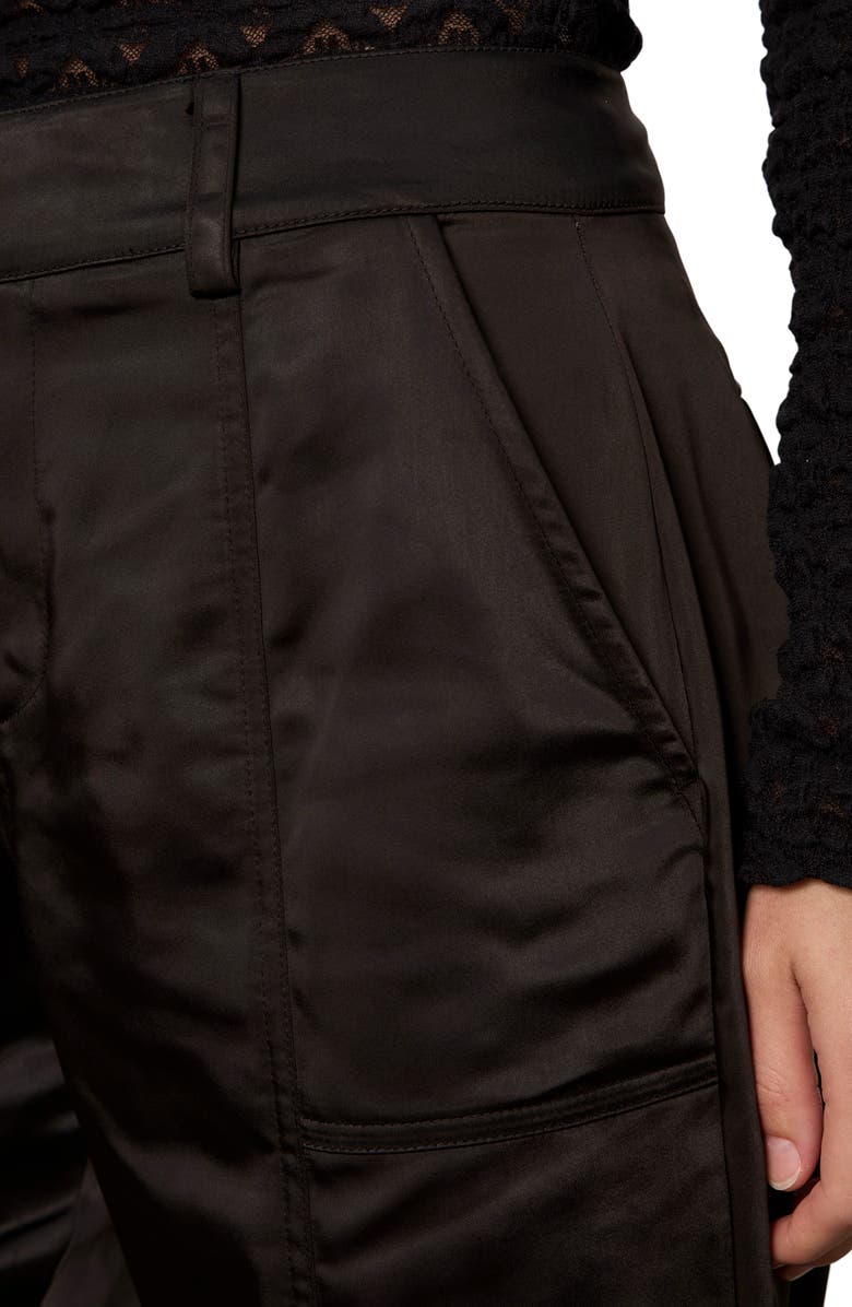 Sanctuary Sahara Tapered Satin Utility Pants, Alternate, color,