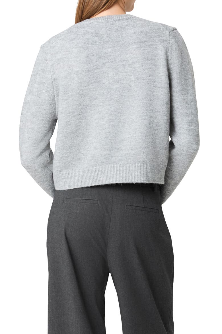 Suzie V-Neck Sweater, Alternate, color, GREY