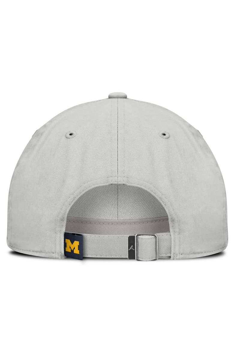 Jordan Brand Men's Jordan Brand Gray Michigan Wolverines 2025 On-Field Gameday Club Adjustable Hat, Alternate, color, Gray