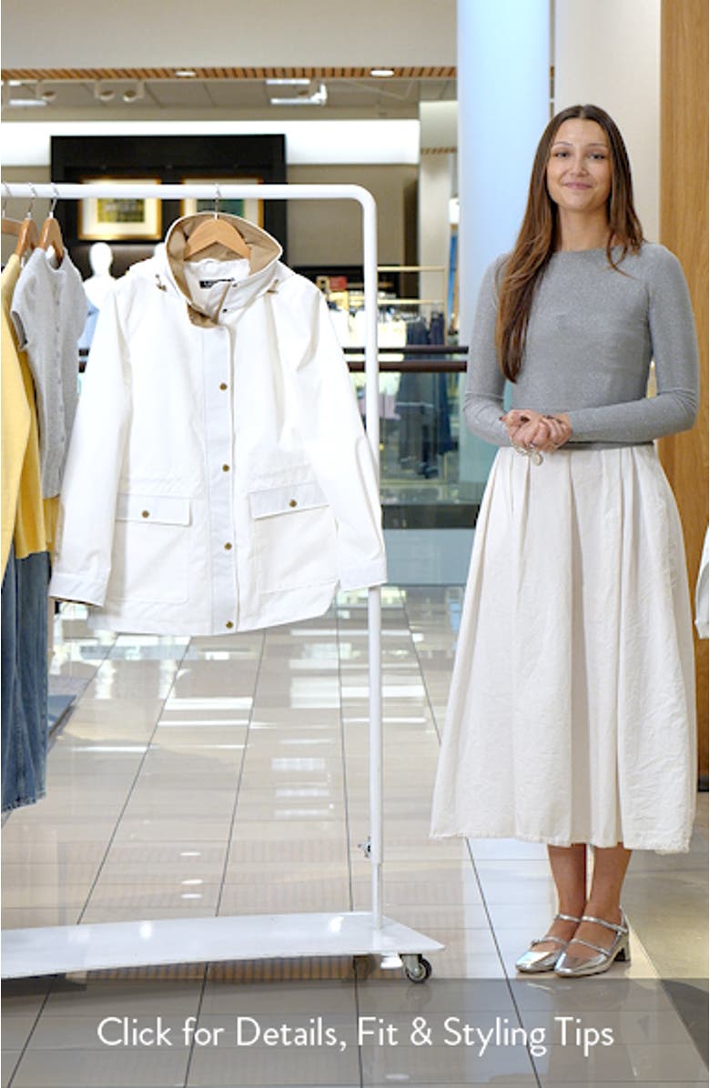 Hooded Contrast Trim Windbreaker, sales video thumbnail