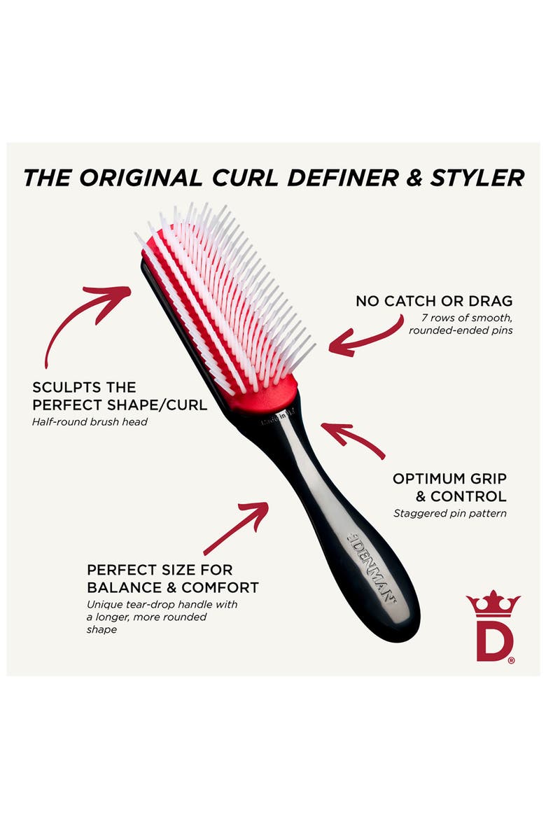 D3 Original Curl Definer & Styler 7 Row, Alternate, color, BLACK WITH GOLD CROWN