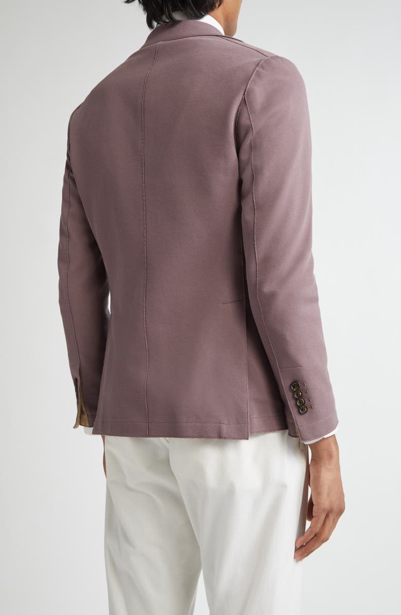 Eleventy Unstructured Cotton Stretch Blend Sport Coat, Alternate, color, 47 Berry