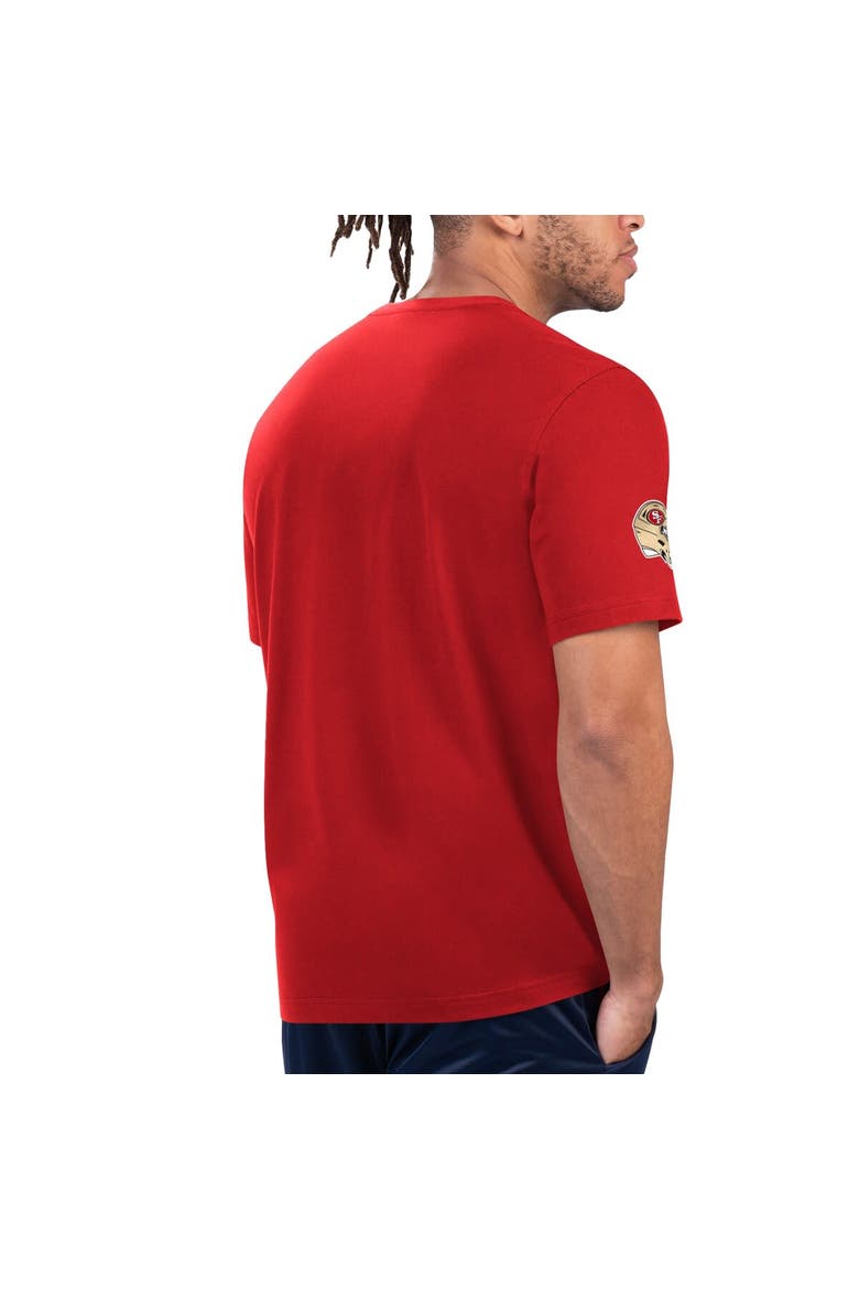 Men's Starter Scarlet/Gold San Francisco 49ers Finish Line Extreme Graphic T-Shirt, Alternate, color, Scarlet
