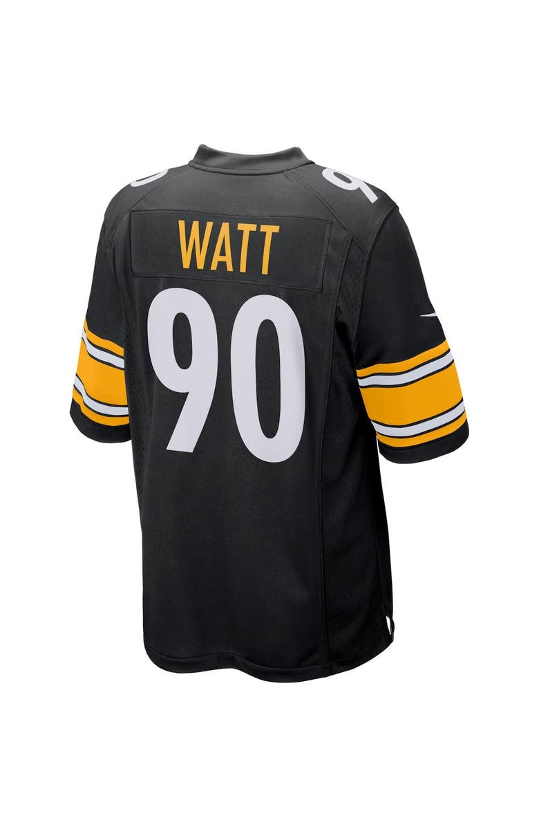 Nike Men's Nike T.J. Watt Black Pittsburgh Steelers Game Player Jersey, Alternate, color, 