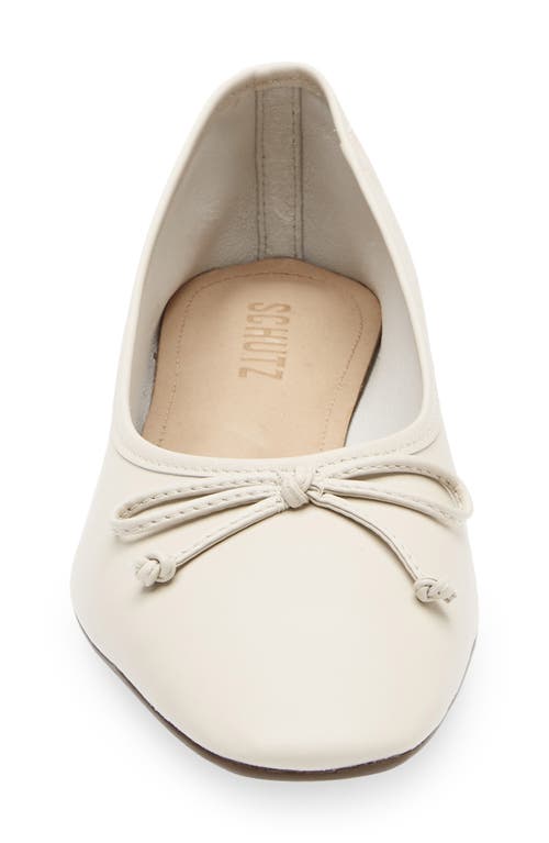 Schutz Arissa Ballet Flat In White