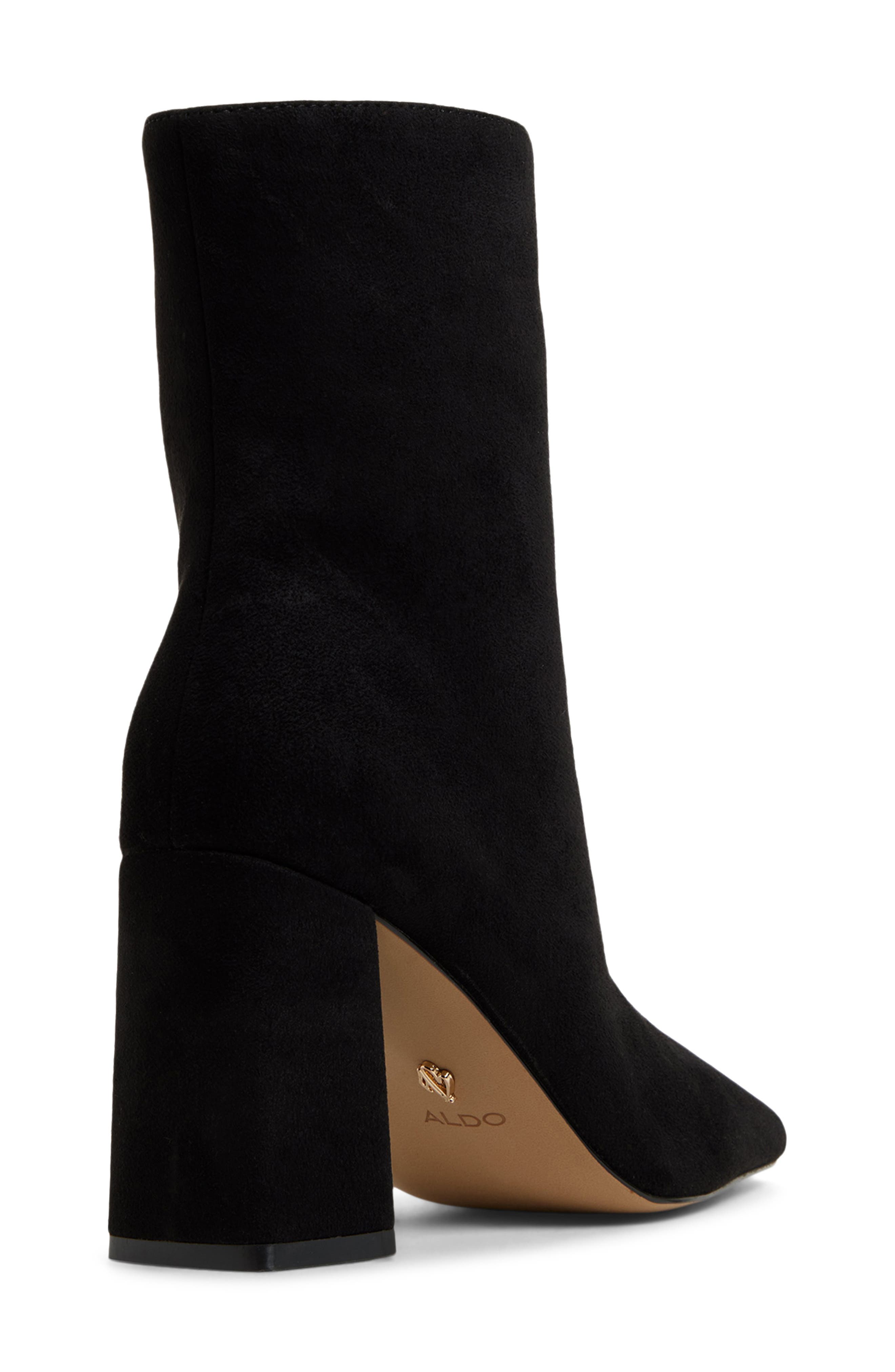 ALDO Vellamo Block Heel Bootie, Alternate, color, Black